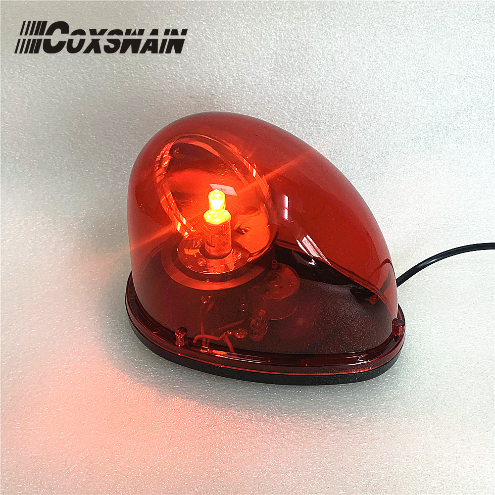 D214 Purple Rooftop Beacon Rotating Light, Magnetic Base, Emergency Warning Light For ATV, Trucks, Police, Ambulance, Bus