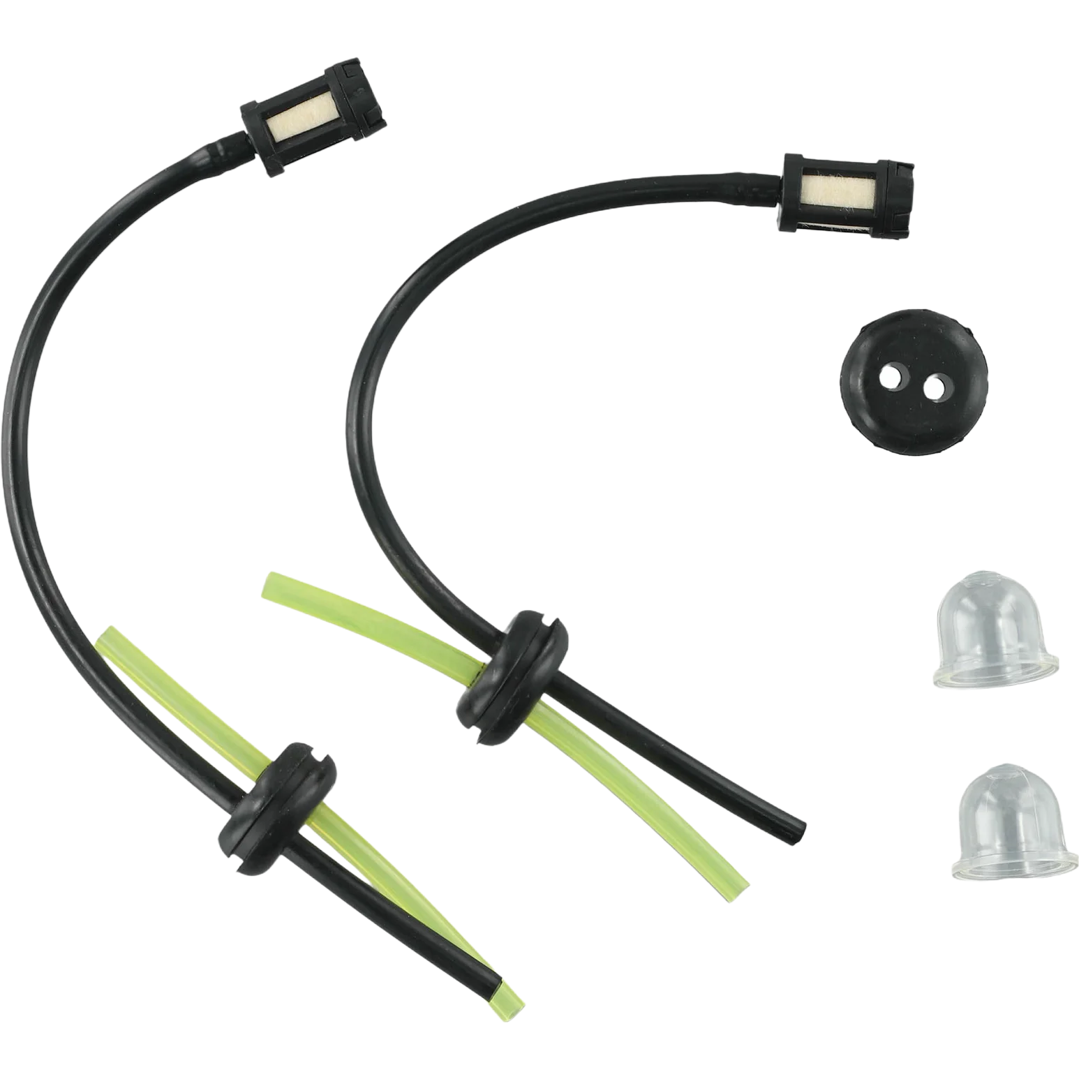 2 Sets Fuel Filter Fuel Hose Seal with Priming Bulbs for Brushcutter Hedge Trimmer Garden Lawn Mower Accessories Garden Tools