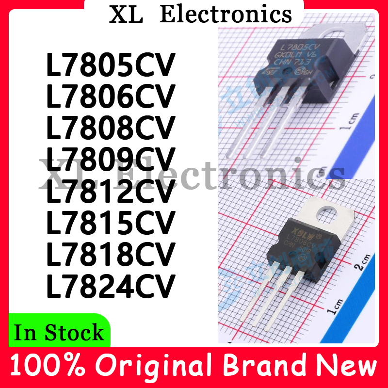 5Pcs/lot L7805CV L7806CV L7808CV L7809CV L7812CV L7815CV L7818CV L7824CV New Original