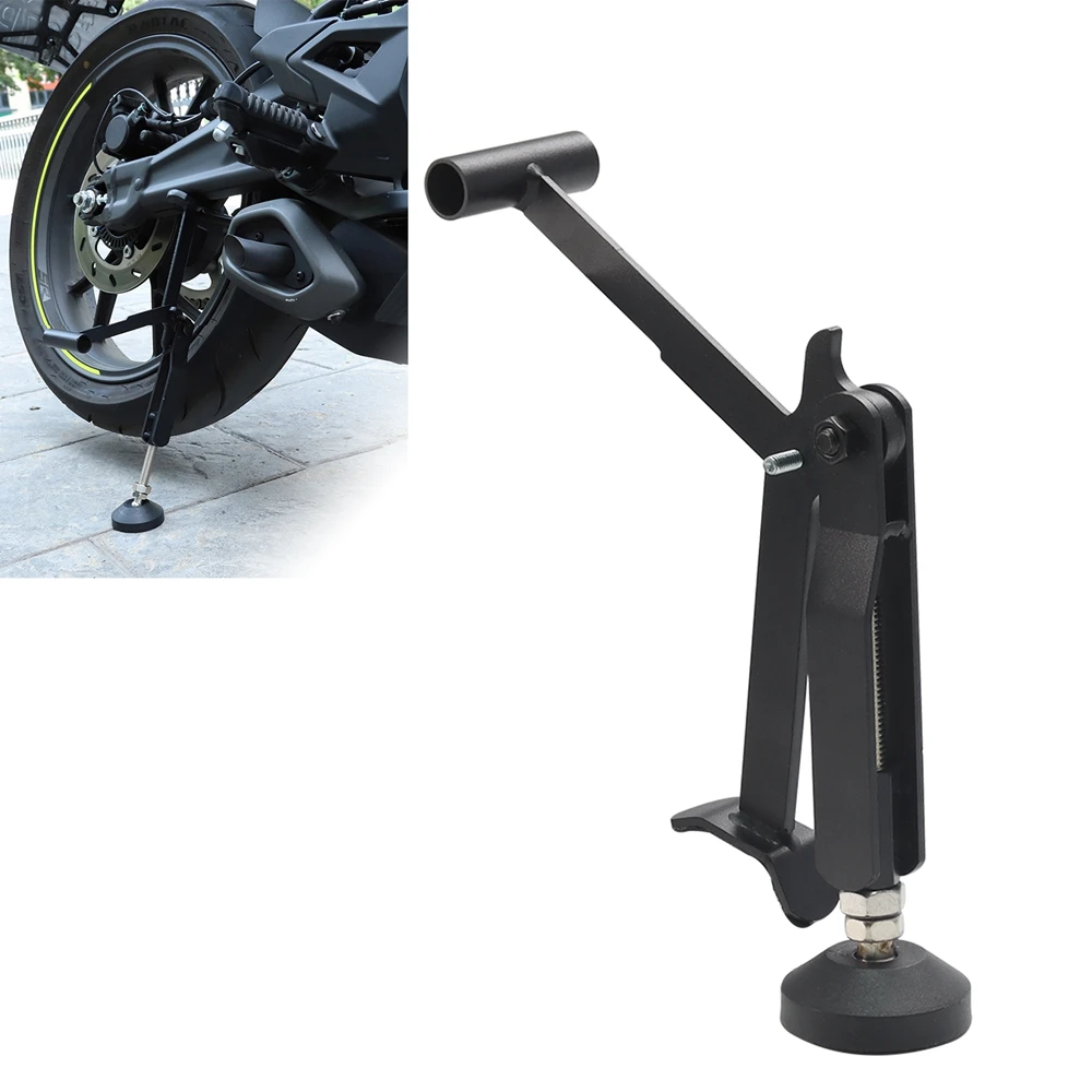 Economia de energia estável braço oscilante elevador dobrável para bicicleta da sujeira quadro de elevação portátil suporte da roda da motocicleta suporte lateral paddock