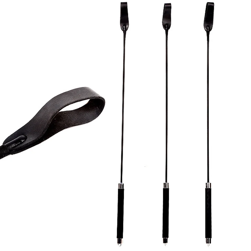 Riding Crop Durable Equestrian Training PU Leather Portable Pointer Lightweight Non-slippery With Handle Horse Whip Racing