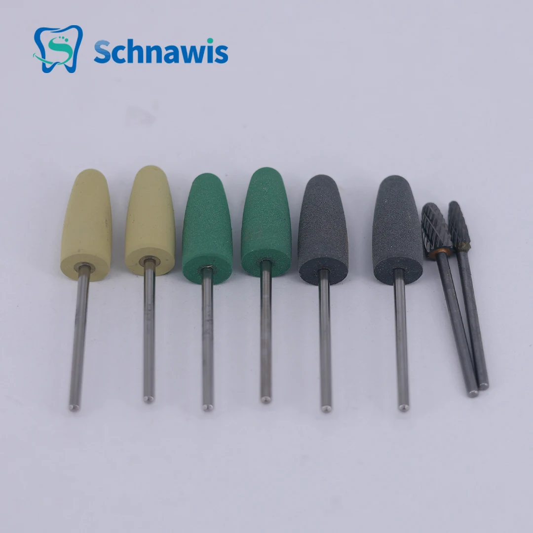 8 ピース/セット HP 歯科樹脂ベースアクリル研磨バリキットドリルポリッシャーロータリー歯科ツール歯科ラボ器具歯科医