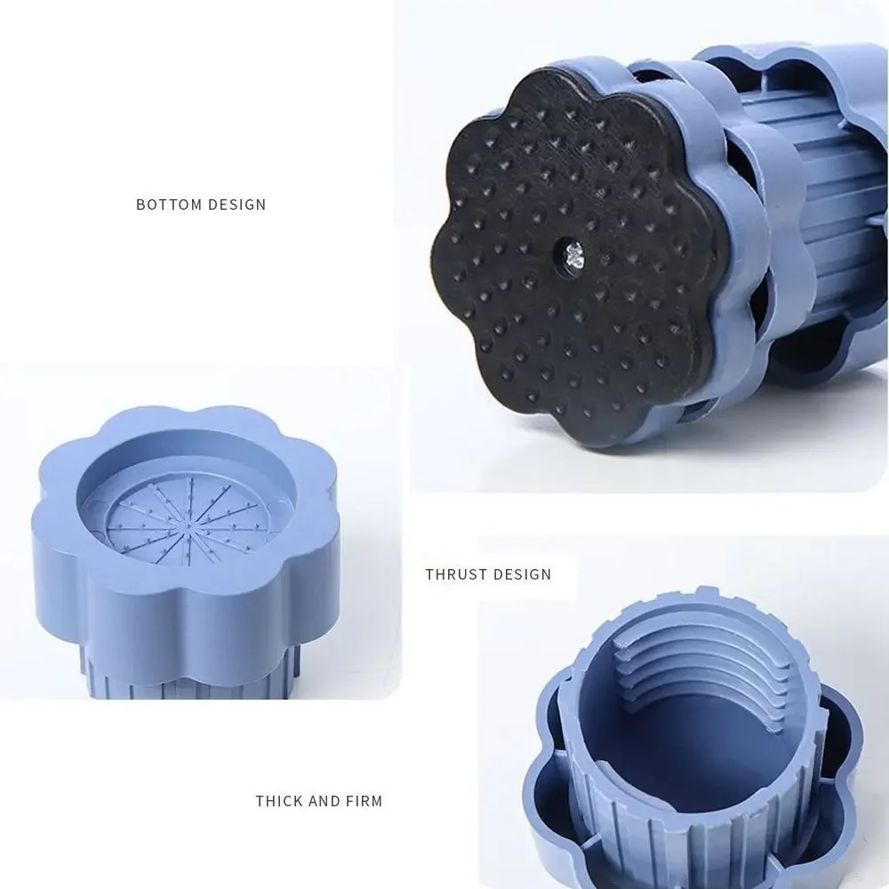 1/4Pc Washing Machine Foot Pad Adjustable Height Slipstop Skid Raiser Mat Prevent Moving Furniture Foot Pad Dampers Stand Useful