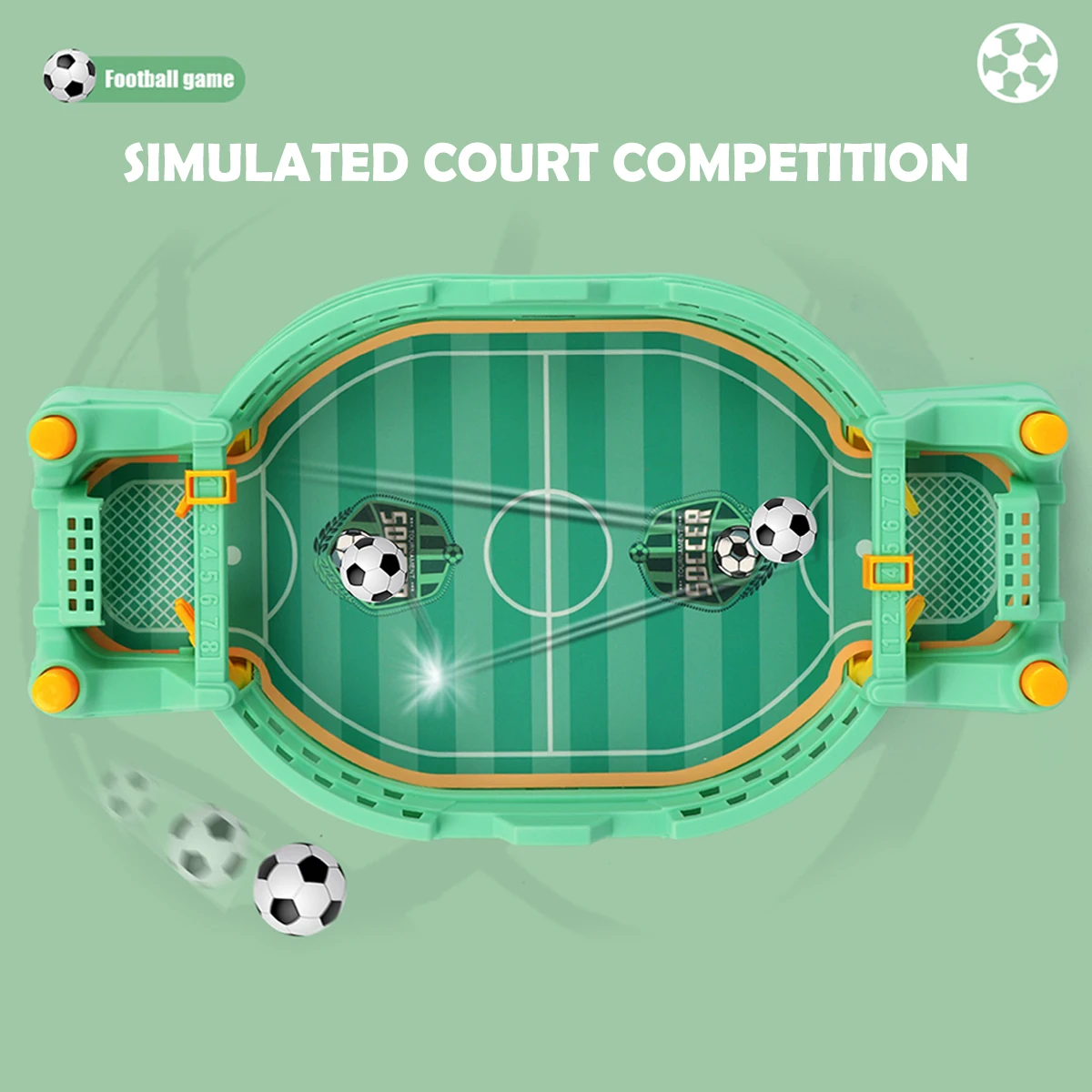 Voetbaltafel Mini-tafelblad interactief spel, voetbaltafelbladen Competitie Sportspellen Desktop Katapultspeelgoed voor familiespel