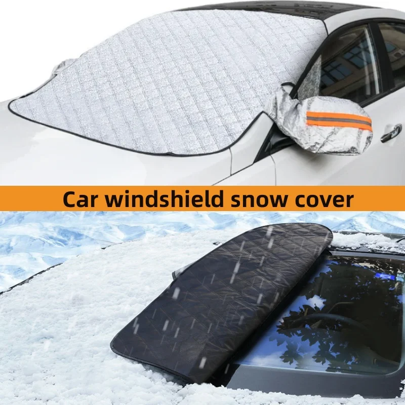 Protector de nieve para parabrisas de coche, cubierta de invierno para coche, ventana delantera, antihielo, protección exterior, cubierta de nieve, protector de nieve
