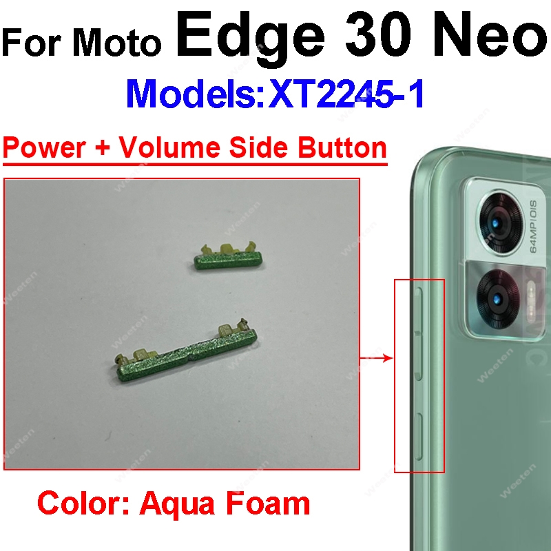 Power Volume Button für Motorola Moto Edge 30 Neo Edge 30neo On Off Power Volume Side Key Flex kabel teile