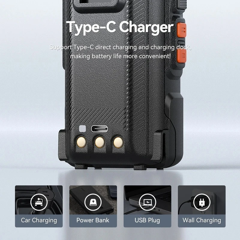 Baofeng UV-K61 Walkie Talkie Seven Bands VHF UHF Air Band 999Ch Double Wait Wireless Freq Copy NOAA FM Ham Radio Noise Cancel