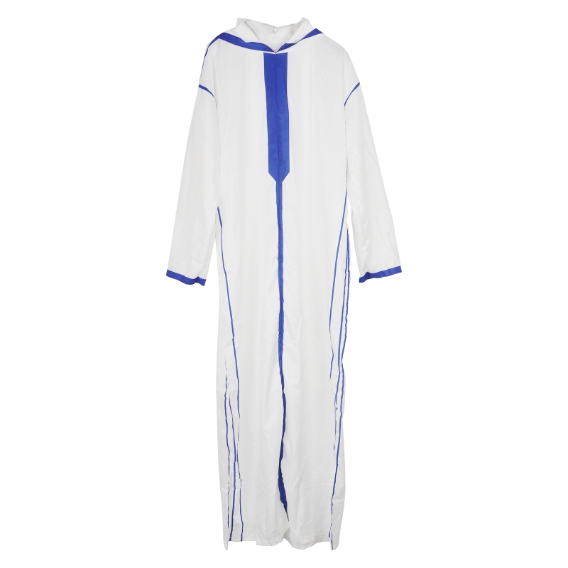 Patchwork Stehkragen Muslimischen Herren Langarm Thobe Nahen Osten Saudi-arabischen Kaftan Islamischen Abaya Kleid Dubai Roben