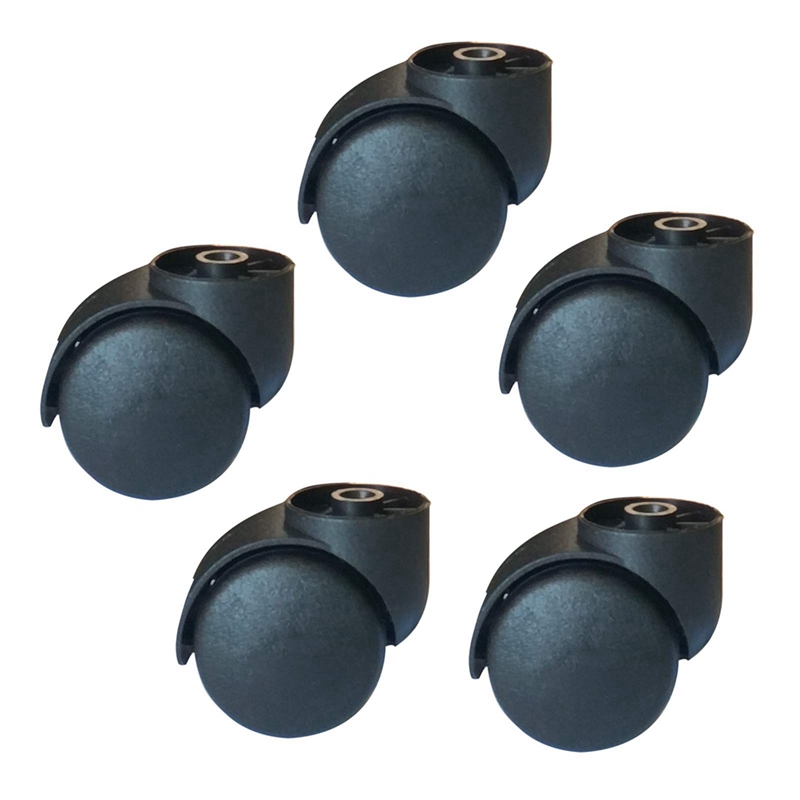 Ruedas giratorias de repuesto para silla de oficina, ruedas de servicio pesado para muebles, duraderas y fáciles de usar, 5 piezas, 2 pulgadas