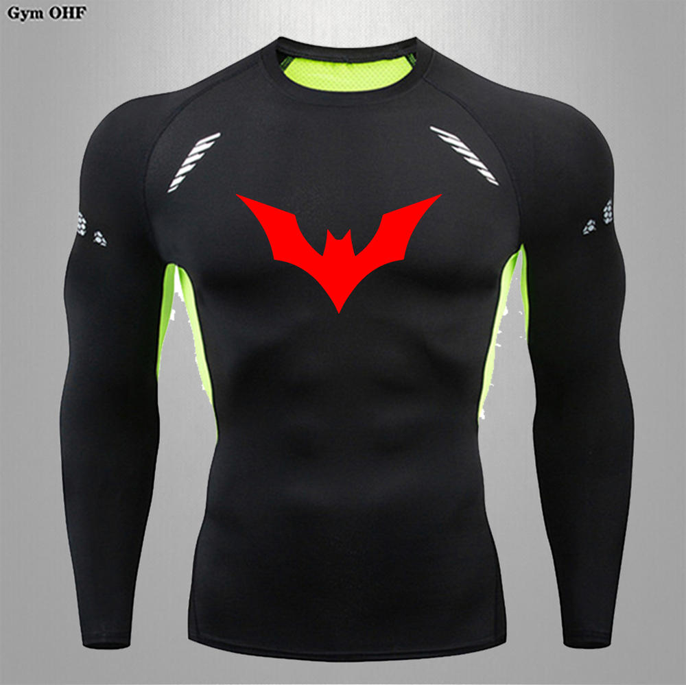 Camiseta de compresión para hombre, ropa deportiva ajustada de secado rápido para correr, gimnasio, Fitness, camiseta de manga corta de araña transpirable de verano para hombre 2099