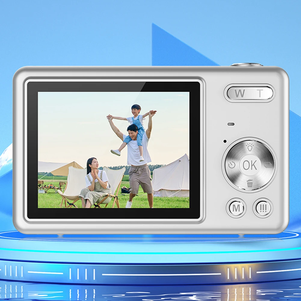 4K HD 1080P Portable Vlogging Camera 16X Zoom Autofocus Vlogging Camera Anti-Shake 2.4 Inch IPS Screen for Photography and Video