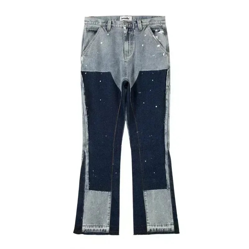 Pantalones vaqueros retro lavados y sueltos, jeans rectos de microacampanados, estilo europeo y americano, gran oferta, 2024