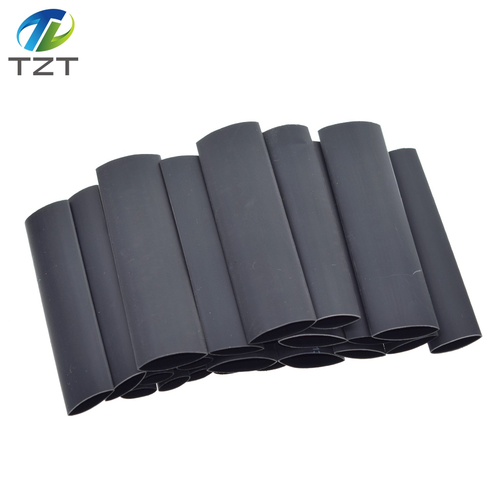 TZT 127 Stück/Set verschiedene Schrumpfschläuche, schwarze Drahtwicklung, elektrische Isolierung, Kabelhülse, 2–13 mm
