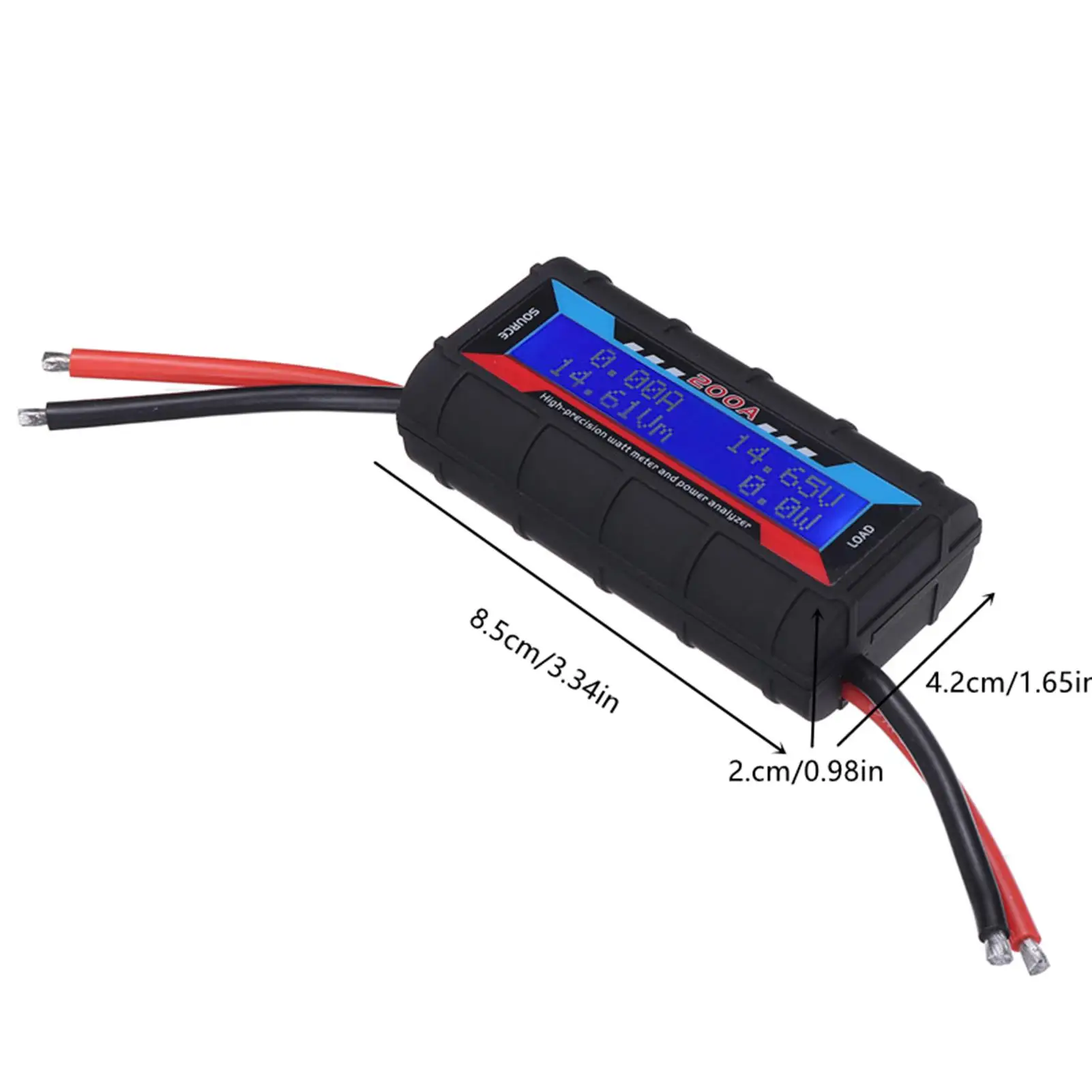 LCD 150A 200A 300A 60V เครื่องทดสอบแบตเตอรี่ไร้สายดิจิตอลวัตต์มิเตอร์โวลต์ AMP Monitor เครื่องวิเคราะห์ RC เครื่องบินแบตเตอรี่เครื่องวิเคราะห์