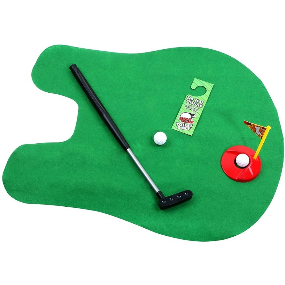 Mini Toilette Golf Spielzeug Set Toilette Zeit Golf Spiel Set Golf Training Zubehör Geschenk für Geburtstag Party