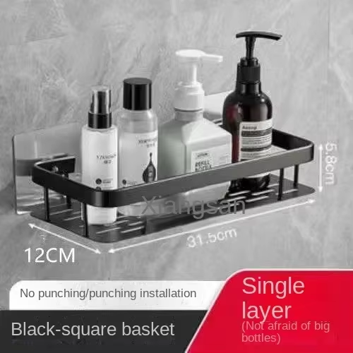 Bad Regal Kunststoff Shampoo Rack Make-Up Lagerung Organizer Dusche Regal Bad Zubehör Kein Bohrer Wand Ecke Regal