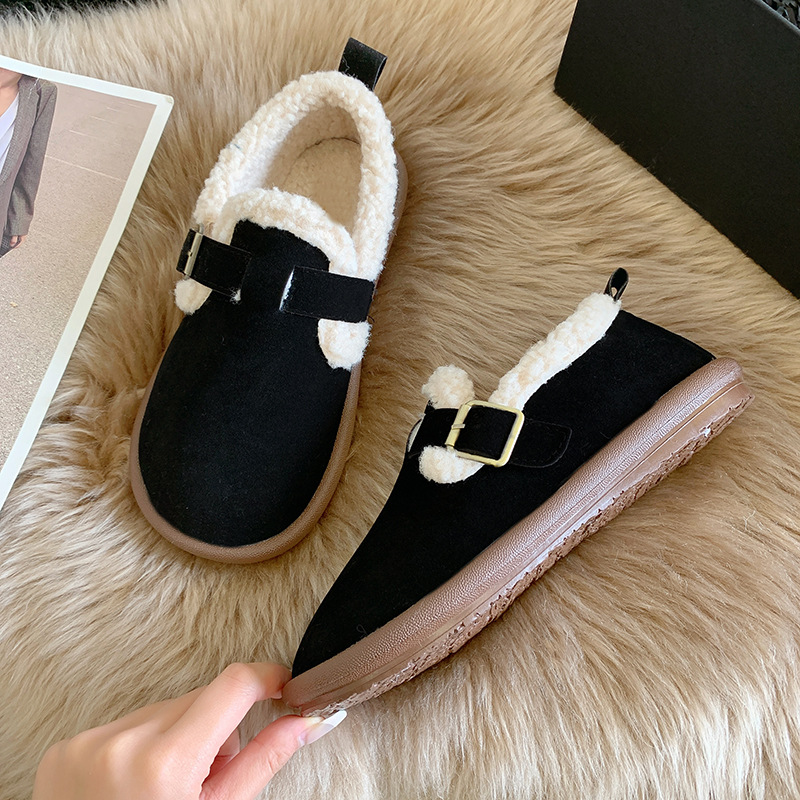 Herbst Winter Frauen Schuhe Casual Flache Schuhe Frauen Mokassins Weiche Slipper Mode Komfort Warme Plüsch Slip auf Weibliche Baumwolle Schuhe