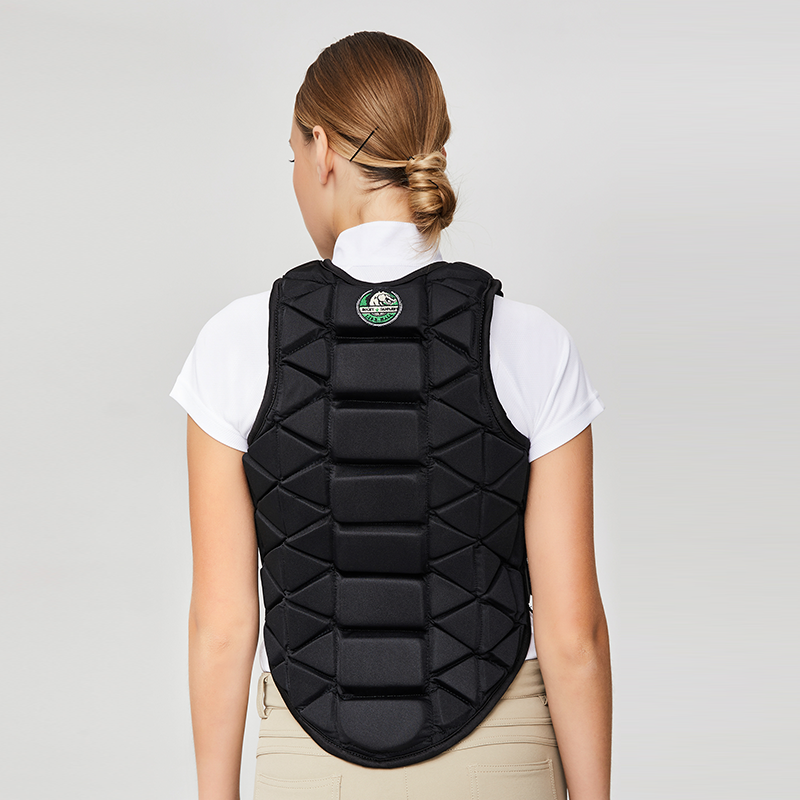 Cavassion ขี่ม้าอุปกรณ์ขี่ม้าเสื้อกั๊กไรเดอร์ตัวป้องกันร่างกายด้านหลังม้าสายรัดปรับระดับได้