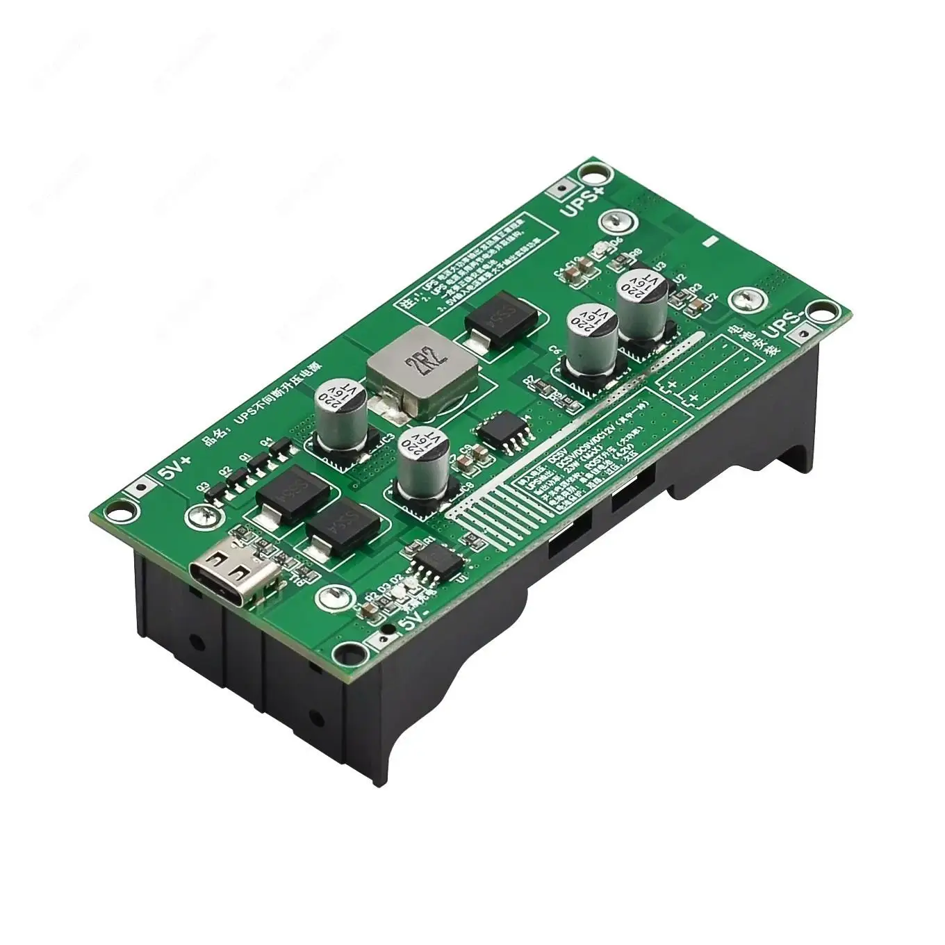 Type-C 15W 3A 18650โมดูลชาร์จแบตเตอรี่ลิเธียม DC-DC Step Up Fast UP FAST CHARGE สูงพาวเวอร์ซัพพลาย/คอนเวอร์เตอร์5V 9V 12V