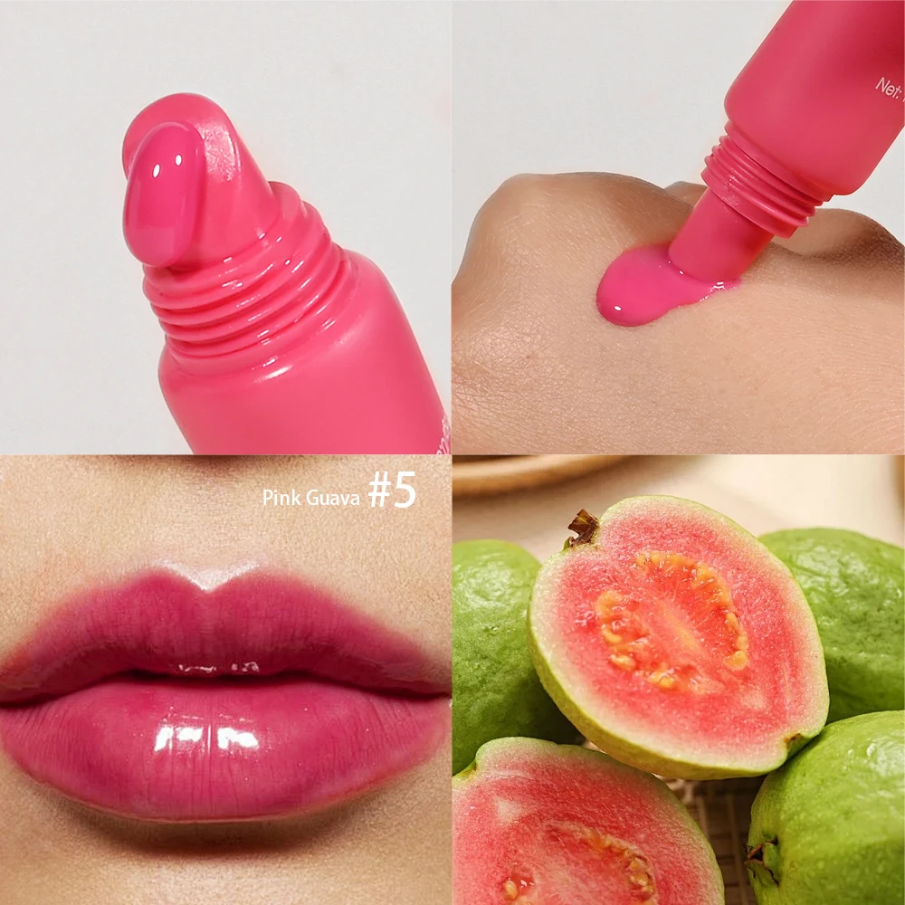 Bálsamo labial hidratante de verano, brillo de labios de espejo, vainilla, menta, café helado, olor a pastel, lápiz labial transparente, maquillaje de aceite labial