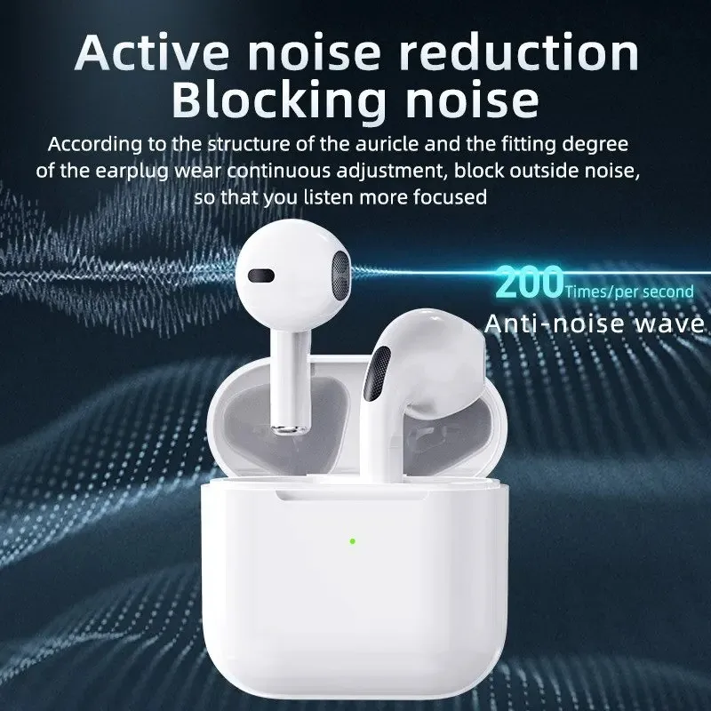 Auricolari Bluetooth wireless PRO4 Cuffie per sport all'aria aperta 5.3 con contenitore di ricarica Display Touch Control Auricolari per Muisc