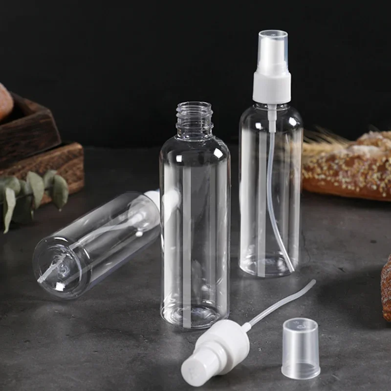 2/1pcs 30/50/100ml Mini Empty Mist Spray Bottle Refillable Clear Plastic Perfume Atomizer Portable Bottle Travel Accessories