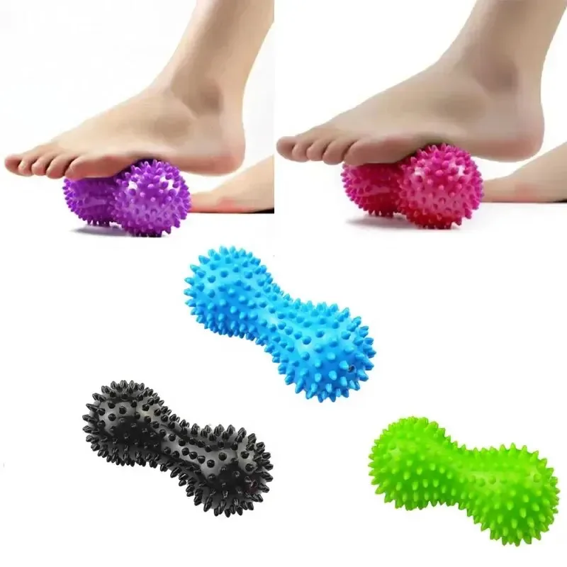 ​ ​ ลูกกลิ้งนวดสองหัวถั่วลิสง ​ ​ Deep Fascia ผ่อนคลาย Plantar Fasciitis กายภาพบําบัด Arch Back Multi-Functional Ma