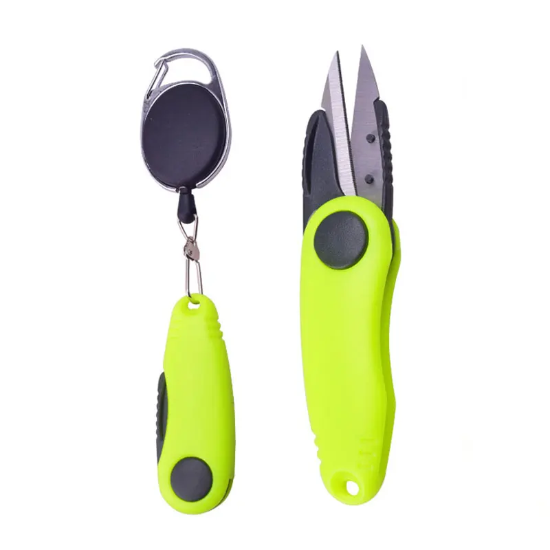Kit de herramientas de nudo rápido de pesca, accesorios de tijeras de uso de pescado de acero inoxidable en forma de Camarón, cortador de línea de pesca, pinza