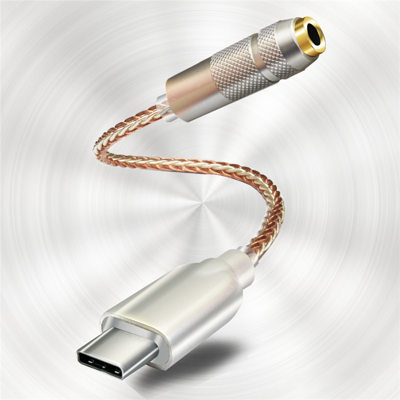 Amplificador de fone de ouvido tipo c para 3.5mm, alta fidelidade dac, usb c, decodificador de áudio, adaptador amp, chip cb1200au, placa de som, decodificador digital para android