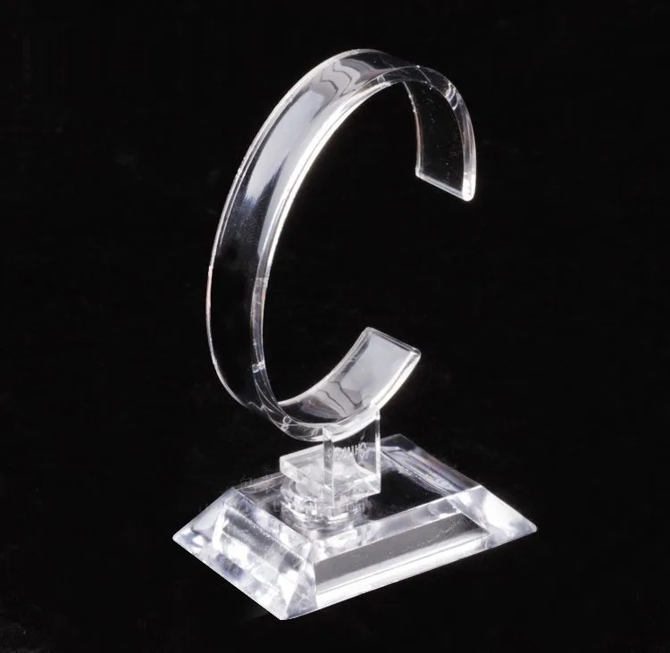 Großhandel transparente uhr display rack C-ring transparente halterung zähler display rack uhr armband display requisiten
