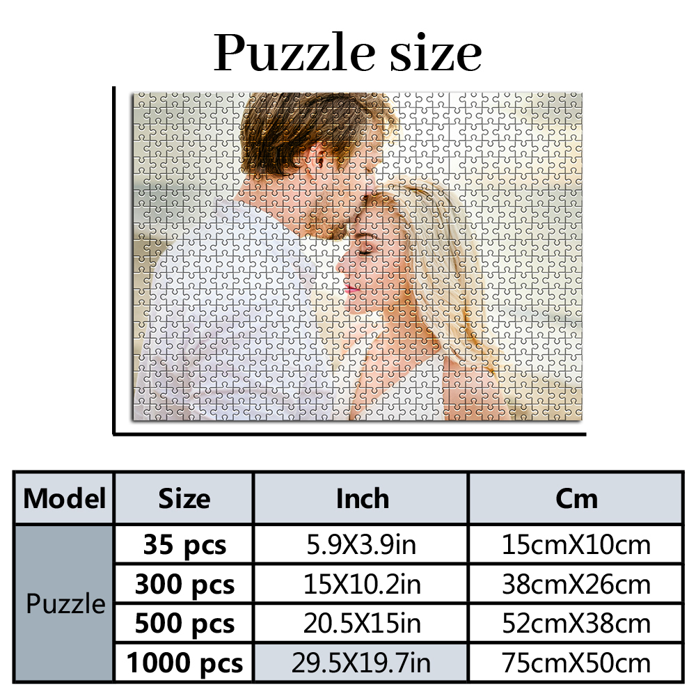 Personalized Custom Photo Puzzle Customize "Cardboard/wooden 35/300/500/1000 Pieces Jigsaw Puzzles for Adults Kids Toys "