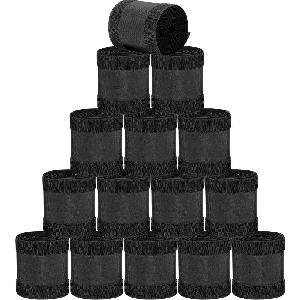 Floor Cable Cover Protector Organizer Management Commercial Office Carpet Black 147.64ft Reusable Clean Grips Loop Easy Cut Tidy