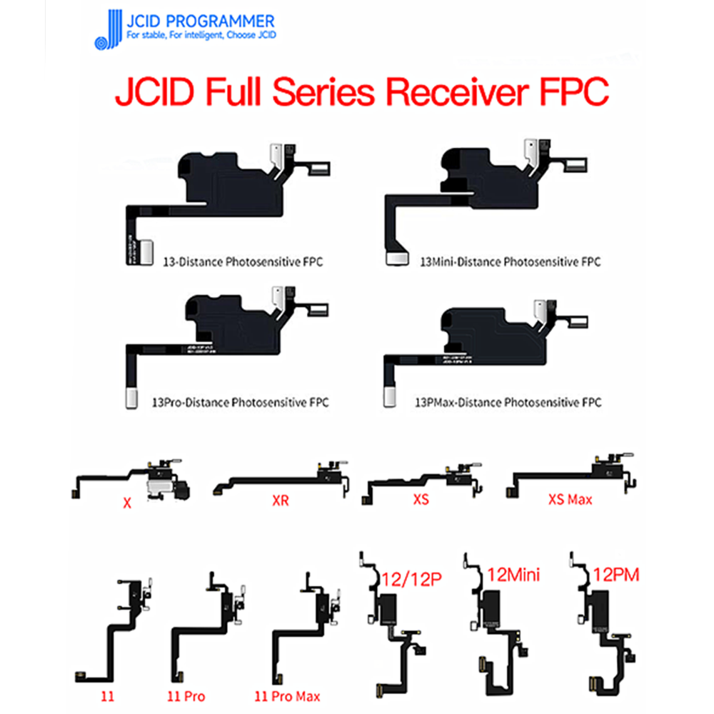 JCID jarak fotosensitif FPC kabel fleksibel 8-13 Pro Max 13MIni memecahkan penerima Ori FPC rusak masalah benar Tone solusi perbaikan