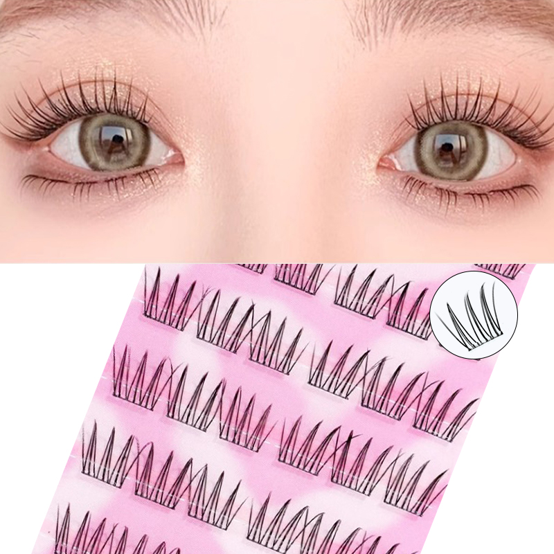 Self Adhesive Eyelashes Cluster Lashes No Glue Individual Lashes Soft Lash Clusters Reusable Self Adhesive Lashes Makeup