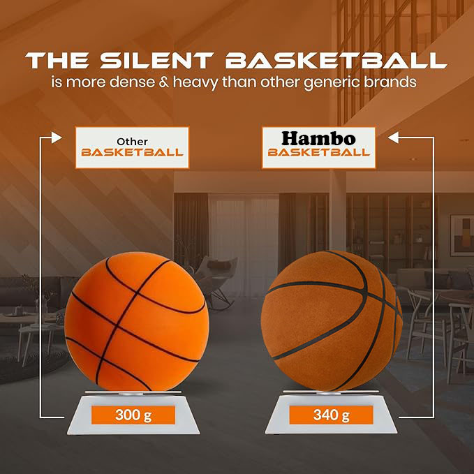 Basquete silencioso ranhurado com bounciness 90% original 29.5 ′′ salto silencioso interno nba tamanho no7 airless espuma pu basquete presente de natal