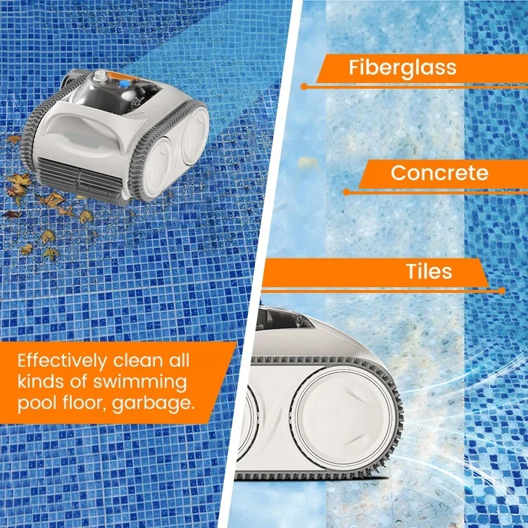Piscina aspirador de pó robô inteligente elétrico robótico escalada parede robô piscina limpeza automática