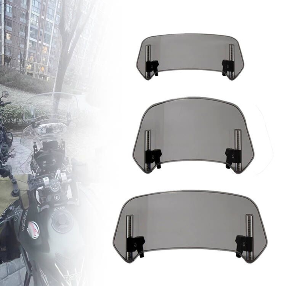 Universal Motorrad Windschutzscheibe Verlängerung Einstellbare Spoiler Clamp-On Windschutzscheibe Deflektor Geeignet Für Alle Motorrad Teile