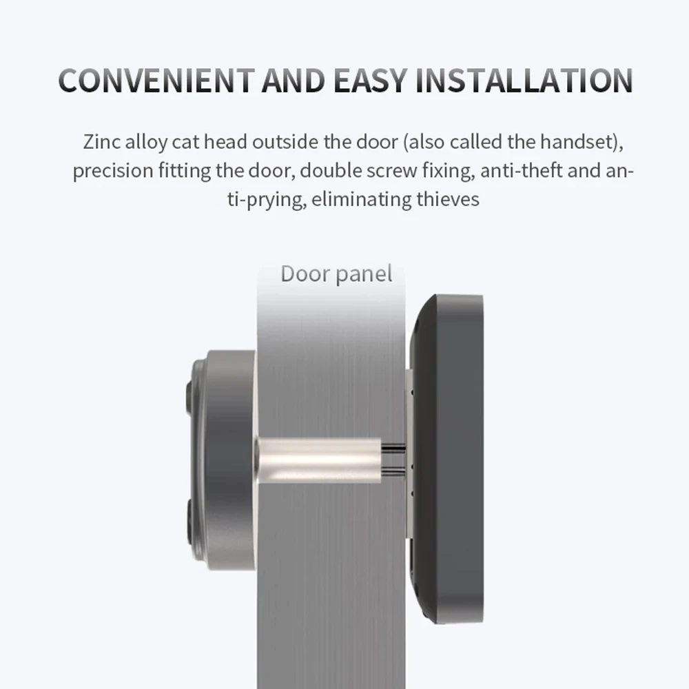 Wifi không dây Video Peephole trong cửa Tuya Chuông cửa có hình có camera Không dây Video Intercom Căn hộ 1080P Wifi Video Intercom cho Home Wifi Cửa trộm Video Digital Peephole