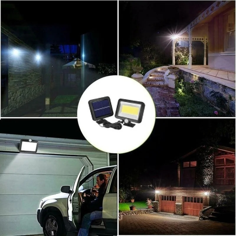 1 PC 100-160 LED 태양 조명 분할 벽 램프 방수 야외 벽 비상 거리 보안 정원 장식에 대 한 태양 램프