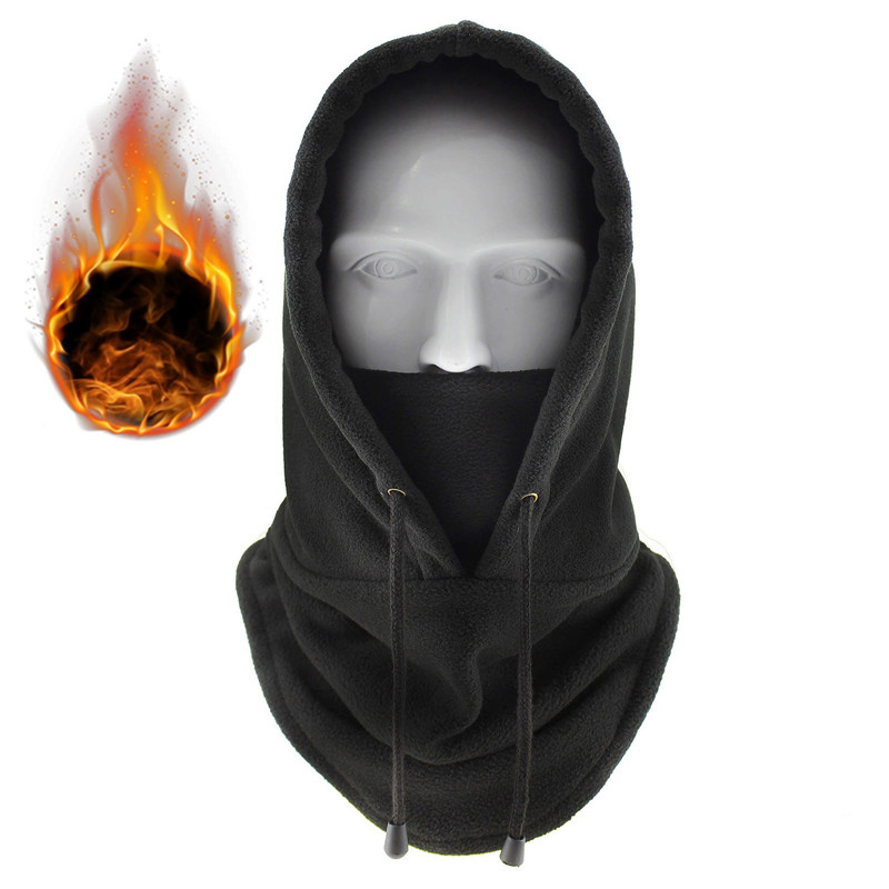 Nowy wysokiej jakości czapka kolarska kominiarka narciarska wiatroszczelna czapka zimowy na zewnątrz osłona zimnym wyściełanym kapturem pluszowy ciepła czapka