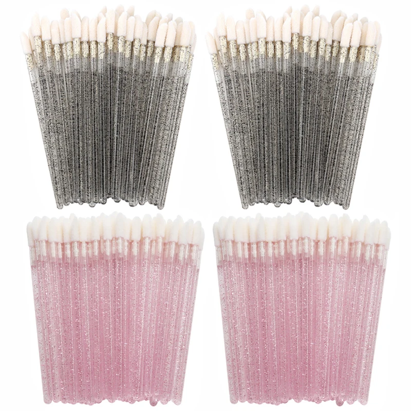 100/300 Uds pincel de labios desechable pinceles de maquillaje aplicador de lápiz labial varitas al por mayor herramienta de extensión de pestañas accesorios de belleza