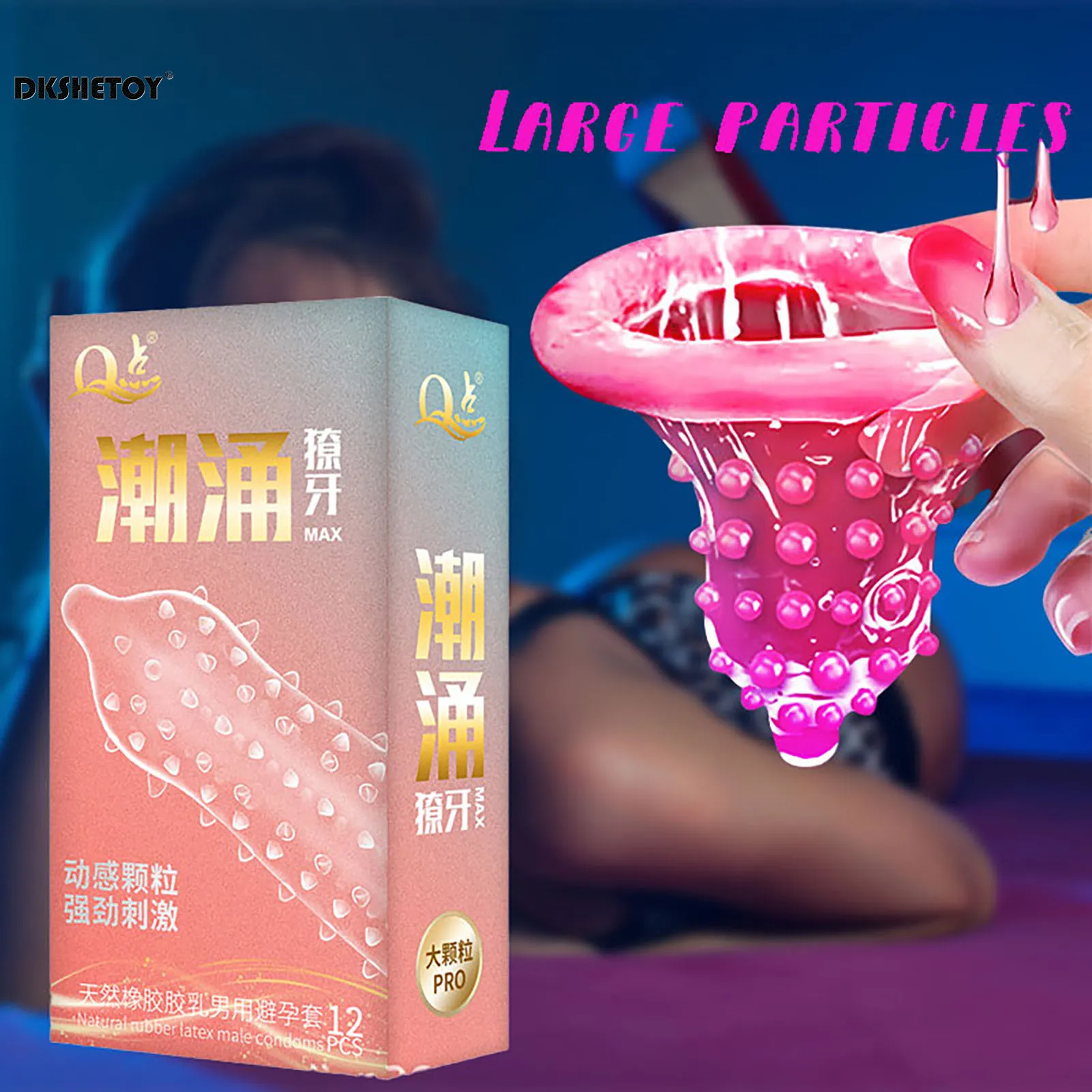 Condones de puntos para hombres retrasar la eyaculación punto G punteado acanalado pene manga pene pene látex Natural placer condón juguetes sexuales adultos 18+