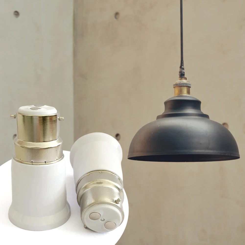 1/4/10 pz Senza Saldatura B22 A E27 Presa di Luce Adattatore Portalampade Portalampade Convertitore Estesa Lampada Lampadina supporto di conversione