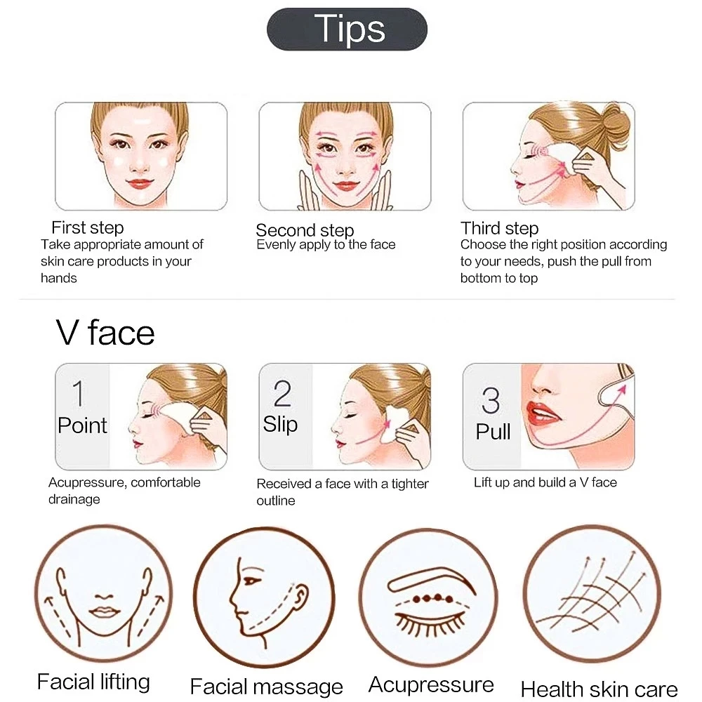天然樹脂翡翠石 Gua Sha ガッシュスクレーパーマッサージャー顔ボディ顔の皮膚リフティングしわ除去美容スパケアツール