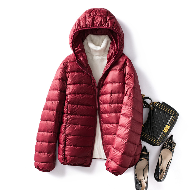 Plus Size 5xl 6xl 7xl Frauen ultraleichte packbare Herbst Winter warme Jacken Neuankömmlinge weibliche schlanke kurze Daunen mantel