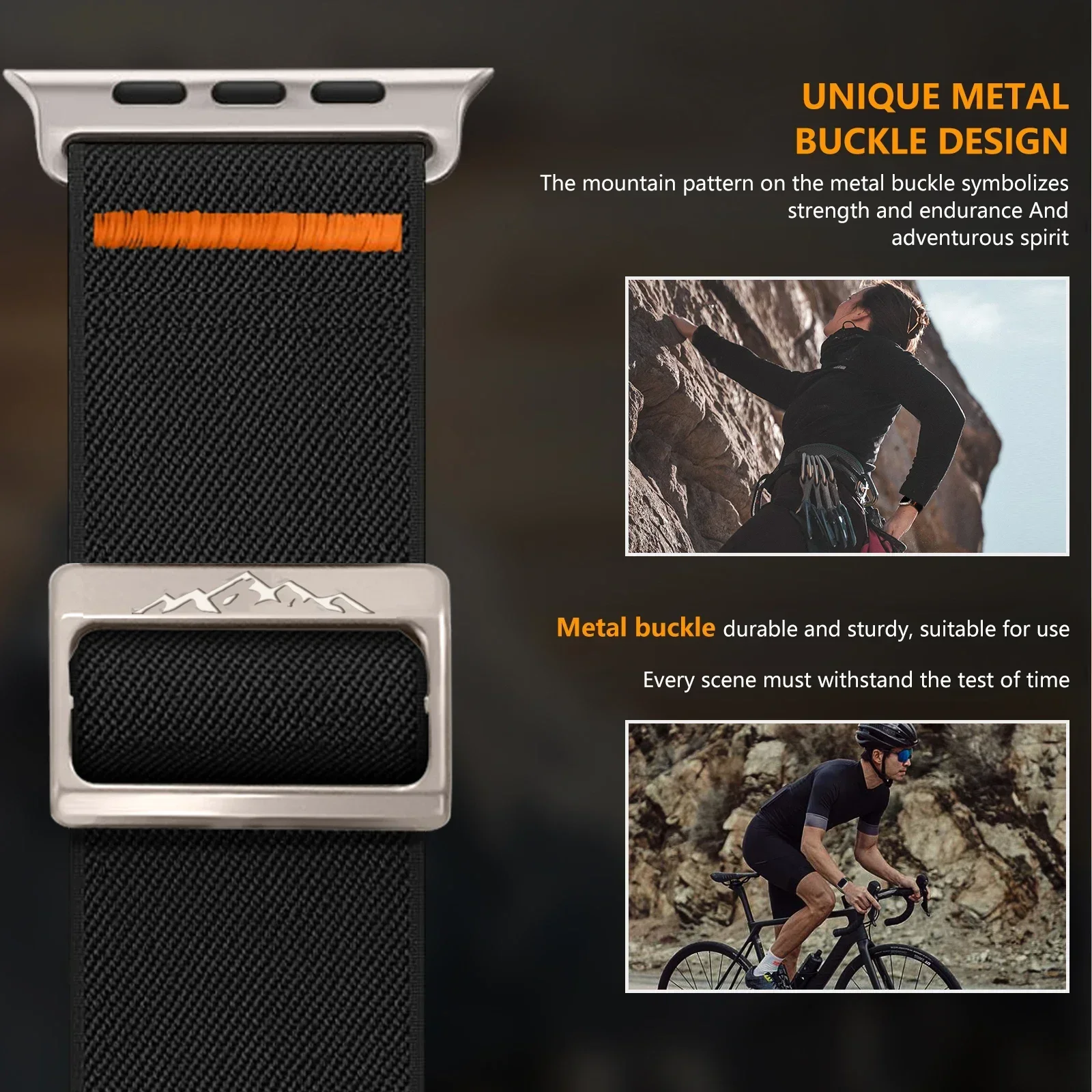 Pulseira para apple watch band 45mm 44mm ultra 49mm 40mm 42mm 41mm 38mm 40 44mm de largura náilon iwatch série 9 se 8 2 correa pulseira