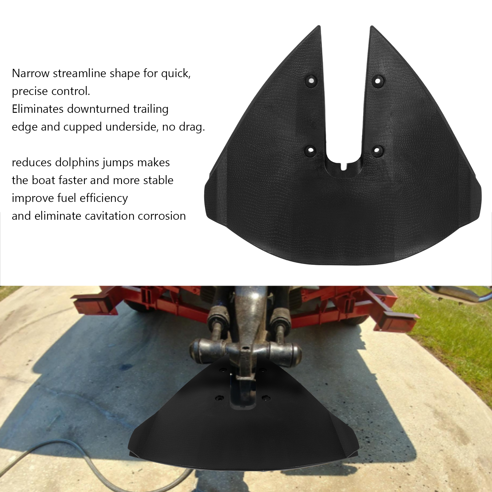 Marine Tragflächen stabilisator Verschleiß fester Flossen stabilisator für 15-300 PS Außenbordmotor boot
