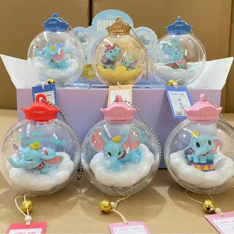 ディズニーダンボブラインドボックス、ウィンドチャイム、クリスタルボール、ペンダントオーナメント、ガードブレッシング、ハンドヘルドトイギフト、カワイイ、6個