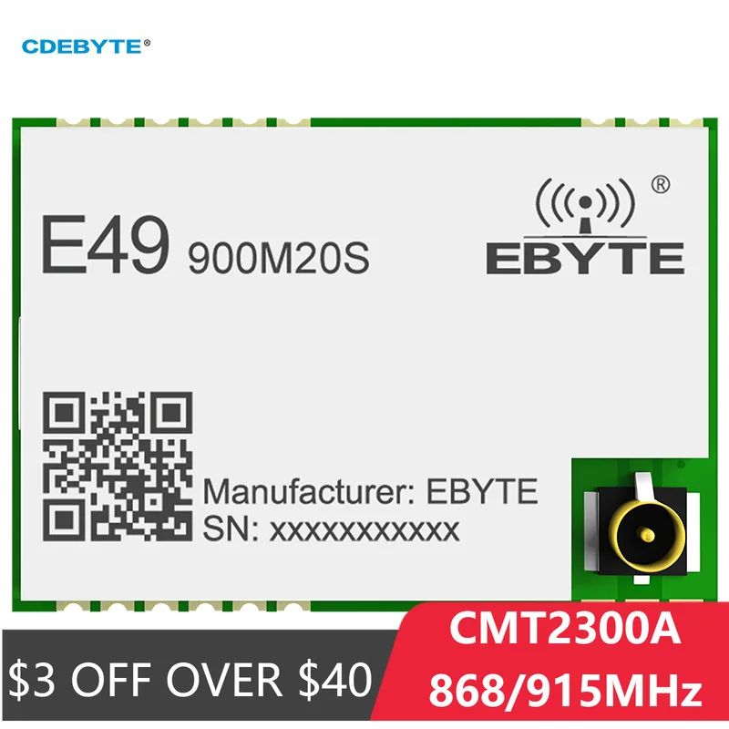 CMT2300A Modulo wireless SMD 868/915 MHz Modulo hardware SPI E49-900M20S Modulo wireless a lungo raggio da 3 km