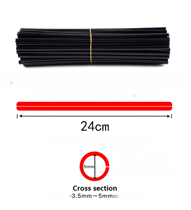 72 szt. 24cm uniwersalne osłony na szprychy do roweru terenowego felga motocykla zestaw do owijania szprych skórki obudowa ochronna do roweru Motocross rower